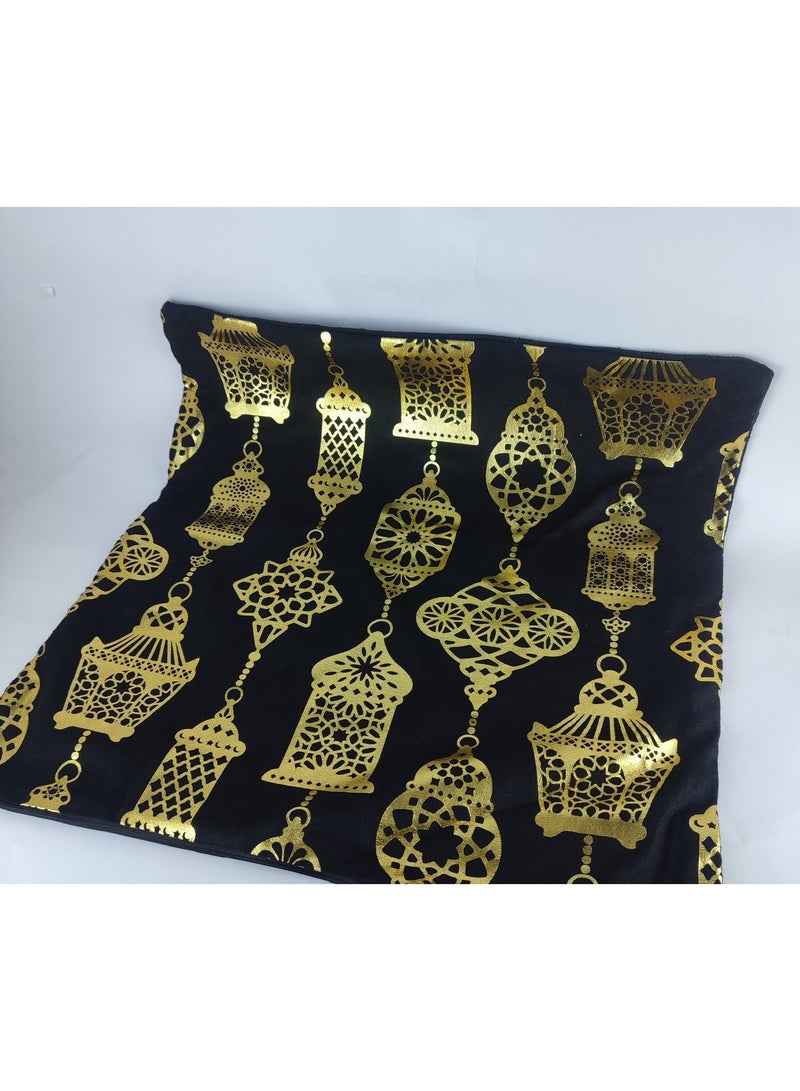 2 كافر كوشن رمضان بخامة قطيفة وكتان – جودة عالية وتصميم أنيق - Image 3